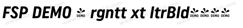 FSP DEMO - rgntt xt ltrBld字体转换